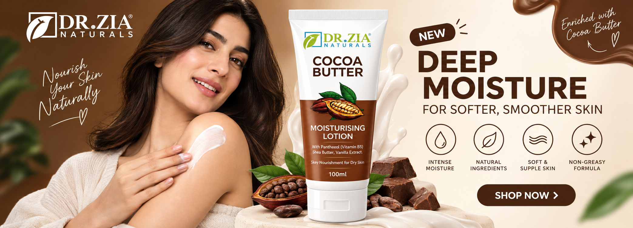 Dr Zia Naturals Organic Beauty Banner