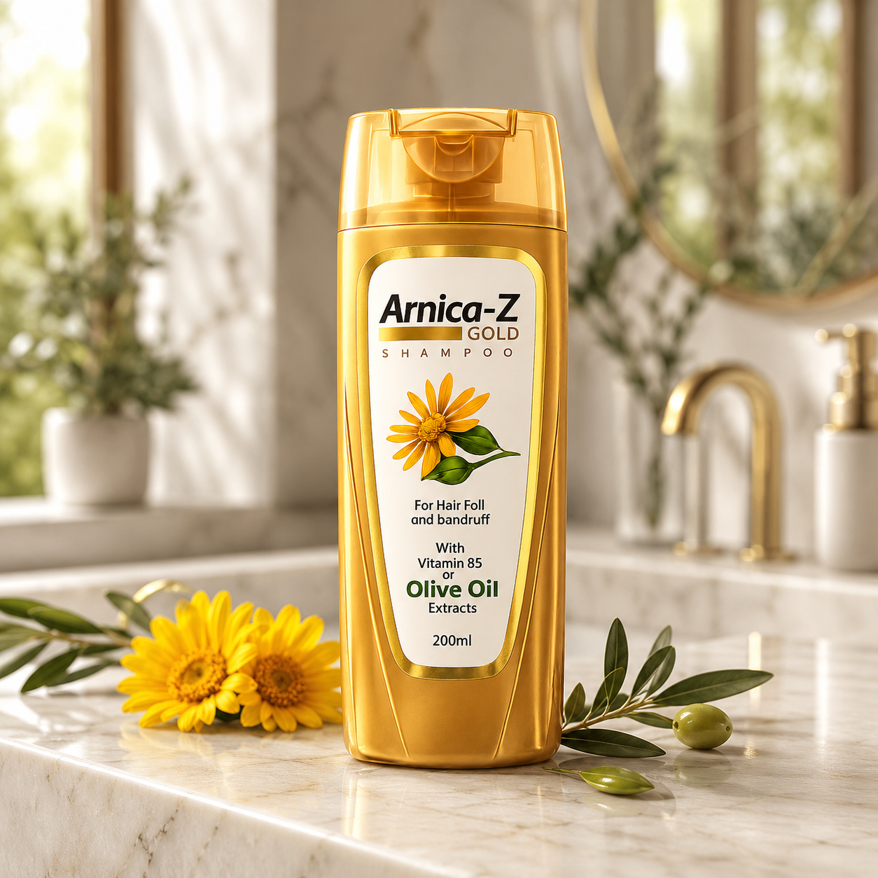 Arnica Hair Fall & Dandruff Control Shampoo – Natural Scalp Care 200ml