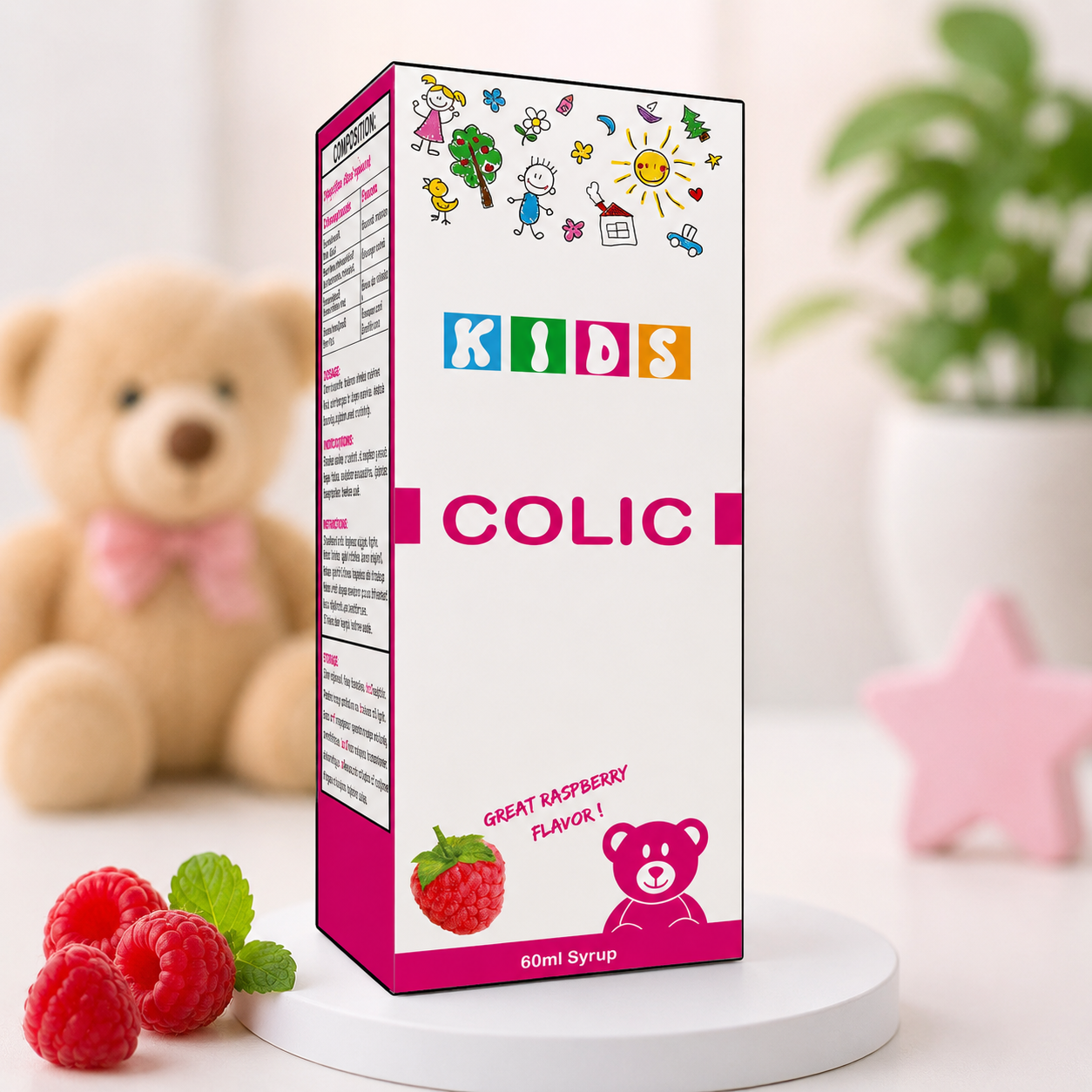 🌿 Kid’s Colic Relief Syrup 60ml. Gentle relief for colic, gas pain & digestive discomfort.